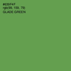 #639F4F - Glade Green Color Image